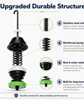 Heavy Duty Suspension Rod Kit For Top Load Washers with stainless steel and reinforced spring for durable laundry performance.