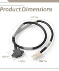 Washer Vibration Balance Sensor Replacement Part EBD48922806 For LG Front Loading Washers Works With No Fuss WM3600HVA WM4000HWA WM4200HBA Models Electronic Sensor Assembly Push Pull Type Wire Harness Connectors 100 Degrees Celsius, 18.7 in