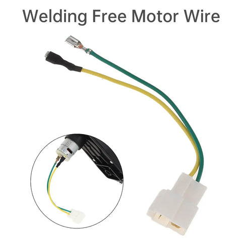 Welding free motor wire for Two Pack High Speed 24V DC Motor Upgrade for Kids Ride On Cars With 10 Tooth Gear 25000 RPM Replacement