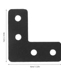 Beefed Up Heavy Duty Stainless Steel Corner Braces 20 Pack Thickened Right Angle Brackets 4cm x 4cm 90 Degree for MDF Boards