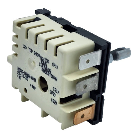 Infinite Switch Energy Regulator Replacement For Samsung Range Burner DG44-01002A OEM 2087510 side angle view