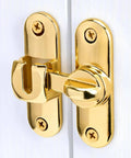 Gold 90/180 Degree Barn Door Latch With Right Angle Mount Zinc Alloy Flip Lock for Doors