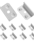 Stainless Steel Tape Dispenser Blade Replacement Serrated Utility Cutter Blades 10 Pack For Packing Tape Dispensers Office And Shipping Use Your Go To Durable Spare Parts, 10 blades