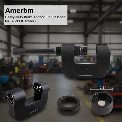 Professional Brake Anchor Pin And Bushing Removal Tool With 10 Ton Heavy Duty Design for Class 6-8 Trucks Service