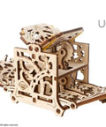 3D Puzzle Dice Keeper For Board Games And Tabletop RPGs Holds 8 Dice In Sturdy Wooden Slots buildable wooden dice holder on white background