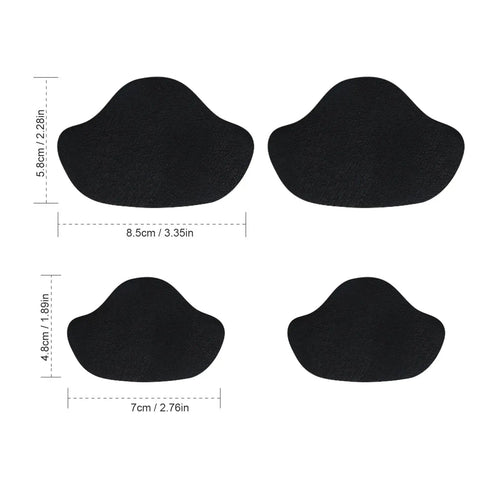 Self Adhesive Heel Patches For Sneakers And Boots, 6 Pairs Thin Microfiber Leather Repair Patches To Fix Holes And Wear