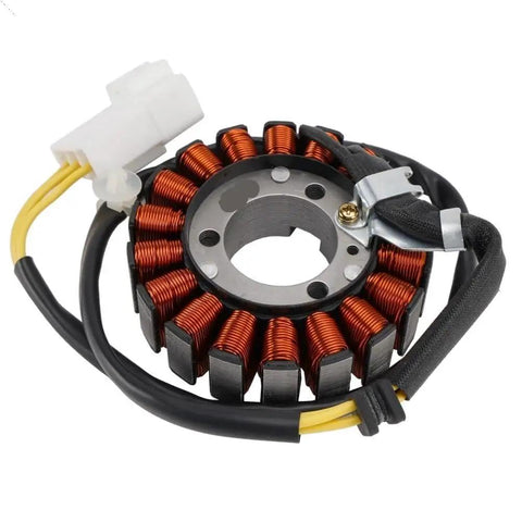 Premium Stator Coil And Gasket Kit For 12V Outboard Engines 4 Through 25 HP Fits Tillers Remote with copper windings and wiring