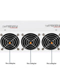Back view of Beefy 5000W Switching Power Supply CC CV 110V 220V 380V Input 0-220V Adjustable Output 0-22.7A with cooling fans visible