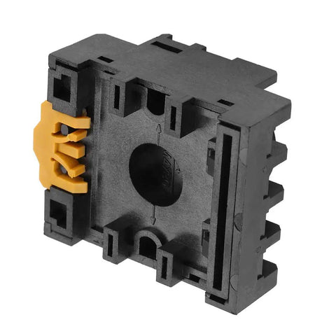 11 Pin Delay Timer Relay Socket Base For JQX-10F JTX-2C Time Relay, DIN Rail Mount Power Relay Socket With Screw Terminals, side view