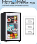 Slick 3.2 Cu Ft Upright Mini Freezer In Silver With No Fuss Design And Rapid Cool Down For Apartments Rv Trailers And Home Bars. Compact unit with three internal layers.