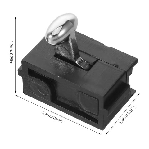 Clipper On Off Switch Replacement Part For Trimmers, Slip Free Metal Handle, Precision Response Clip Switch, Durable Barber Shop Essential, Easy Swap For Home Grooming And Professional Clipper Repairs, black 2.4cm x 1.4cm switch