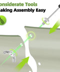 Galvanized Metal Raised Garden Bed Kit For Outdoor Planter Box With Safety Edging And Gloves, No Fuss Assembly, 4x2x1 Ft