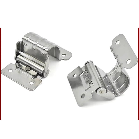 Stainless Steel Torque Built In Cabinet Hinges With Arc Damping Soft Close Freely Stopped 0.7Nm Torque 1 Pack shown in front view