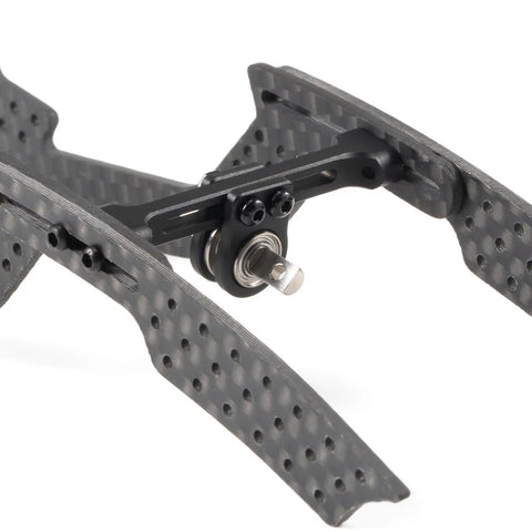 Adjustable Aluminum Carrier Bearing Cross Member For SCX24 One Twenty Fourth Scale Micro Crawler Build Upgrade 35mm Wide With 3mm D Shaped Shaft CNC Machined Lightweight Durable Performance