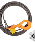 Heavy Duty Half Inch By 75 Foot Winch Cable Rope For Wrecker Tow Trucks With Steel Core And G80 Hook Built Tough For Real Hauling