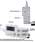 Handheld Vibration Meter With LCD Readout Digital Vibration Tester And Analyzer For Home And Tech Repair Measures Acceleration Velocity And Displacement Portable Vibrometer For Machinery Diagnostics And Maintenance, LCD and probe shown