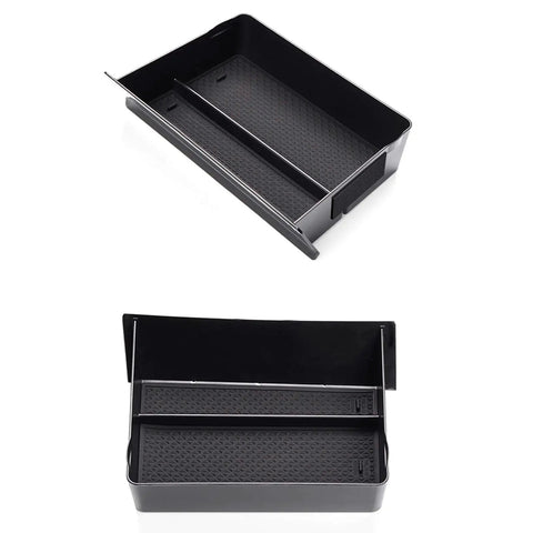 Tesla Model S And X Center Console Cubby Drawer Organizer Storage Box Drop-In Must-Have Custom Fit For 2012-2021 Left-Hand Drive Models