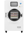 Home Kitchen Vacuum Freeze Dryer Dope For Meal Prep With 4 Layer Trays And Adjustable Timer And Temperature in white, front view