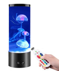 Jellyfish Lamp With 16 Color Changing Lights And Remote Control, Four Remote Controlled Jellyfish Swim In A Dope Ocean Vibe