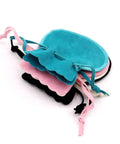60 Pack Small Velvet Jewelry Pouches with Drawstring Closures in various colors for gift packaging and jewelry display.