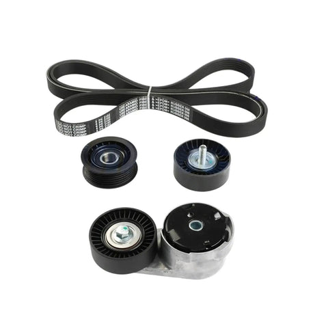 Essential Engine Timing Belt Kit For Jeep Dodge Grand Caravan Chrysler 3.6L ERB Serpentine Drive System With Idler Pulley And Tensioner To Keep Your Ride Run Smooth And Stop Those Annoying Belt Slips From Going Buggy: serpentine belt kit with idler pulleys