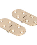Dope Two Pack Pure Copper Flap Hinge 90 Degree Foldable Flip Top with screws for jewelry boxes and cabinets