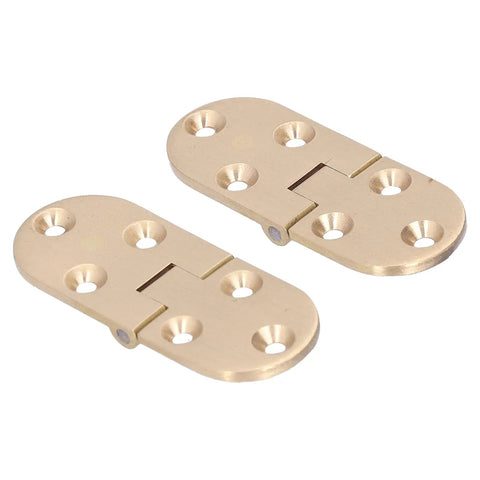 Dope Two Pack Pure Copper Flap Hinge 90 Degree Foldable Flip Top with screws for jewelry boxes and cabinets