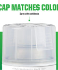 Clear cap of Pro Grade Acrylic Lacquer Spray Paint Gloss Clear provides color identification for precise application.