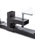 Clamp On Pallet Forks For Tractor Bucket With Adjustable Stabilizer Bar, 43 Inch Length, detailed view of adjustable stabilizer