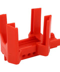 Heavy Duty Ball Valve Lockout Built Legit Industrial Grade To Secure Pipes Fast Featuring Smooth Universal Adjustments Flame Retardant Housing And No Sweat Setup For Total Job Site Safety, red plastic design, ideal for pipe safety.