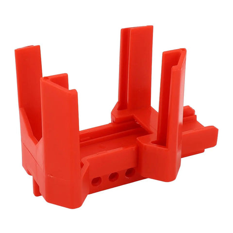 Heavy Duty Ball Valve Lockout Built Legit Industrial Grade To Secure Pipes Fast Featuring Smooth Universal Adjustments Flame Retardant Housing And No Sweat Setup For Total Job Site Safety, red plastic design, ideal for pipe safety.