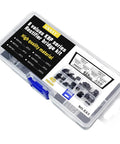 Six Types Rectifier Bridge Kit With Forty Pieces Includes KBP206 KBP210 KBP307 KBP310 KBP406 KBP410 4 Pin Rectifier Bridges For AC DC Power Supplies Motor Drives And DIY Electronics In A Neatly Labeled Case, plastic case