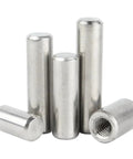 304 Stainless Steel Internal Thread Locating Dowel Pins Set with Single Hole for Precise Alignment, cylindrical, five-piece