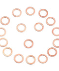 Flat Copper Washers And Gasket Kit Set For Automotive Repairs Heat Resistant Copper Rings And Solid Flat Seals Universal Fit For Sealing Bolts And Engine Components Durable DIY Auto Repair Essentials, 200-piece M5-M14 copper washers
