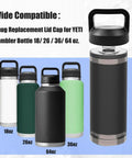 Chug Cap Replacement Screw Top Lid For Rambler Bottle 18oz 26oz 36oz 64oz Built Tough Durable BPA Free Cap Cover Water Bottle Part Accessory Leak Proof Design