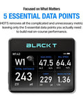 Shot5 Golf Launch Monitor screen displaying swing speed, distance, ball speed, and smash factor for practice.