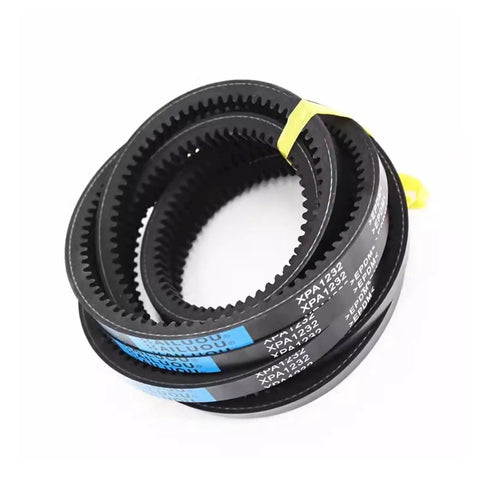 Premium Xpa V-Belt Replacement Kit For Air Compressor Including Sizes 1040 To 1250 Fits Standard Drive Systems For Heavy Duty Machinery and Home Workshop Gigs, black V-belts