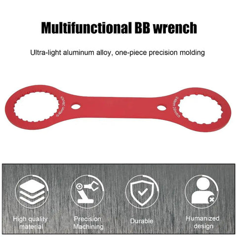 Durable Aluminum BB Wrench Tool For 44mm And 46mm Bottom Brackets With 16 Notch And 24 Notch Easy Installation And Removal