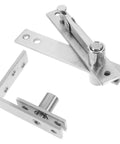 Heavy Duty Stainless Steel Door Pivot Hinges Set Hidden Rotating Hardware For Cabinets Bookshelves And Secret Doors Built To Last