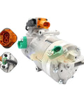 Heavy Duty Electric Ac Compressor For Hyundai Kona Kia Niro with connectors showing, designed for efficient cooling.