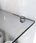 Heavy Duty Glass Shelf Pins With Nonslip Rubber Tops Premium Zinc Bracket Supports for secure glass panel placement.