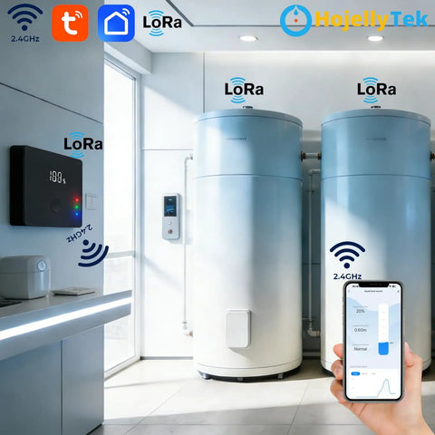 WiFi Water Level Sensor With Local Gateway And Remote App Access, dual-mode monitoring for water tanks in home