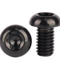 Beefed Up Titanium M6x10mm Torx Screws With T30 Torx Head, 1.0mm Pitch, 15mm And 20mm Length Options, Black Finish, Pack Of 6 For Lightweight Strength In DIY Auto And Engineering Projects.