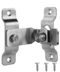 Heavy Duty Stainless Steel Flip Door Latch With 90 Degree Bar Gate Lock Brushed Finish Built To Last For Doors Cabinets Chests And Gates