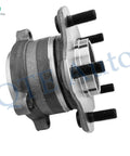 Side view of Four Piece Front And Rear Wheel Bearing Hub Assembly Set For Nissan Altima Maxima Pathfinder With Thirty Two Spline Teeth, Compatible With 2007 Through 2018 Altima, 2009 Through 2014 Maxima, And 2013 Through 2015 Pathfinder FWD