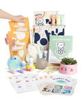 Air Dry Clay Kit For Adults Beginners Home Pottery Craft Set with tools, paints, brush set, sealant, guides visible