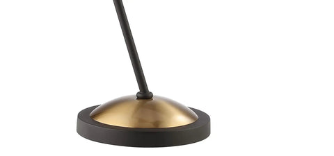 Base of Dope Retro Mid Century LED Table Lamp With Adjustable Task Light, Black Iron Shade, Black And Gold Finish, ETL Listed JYL9065A