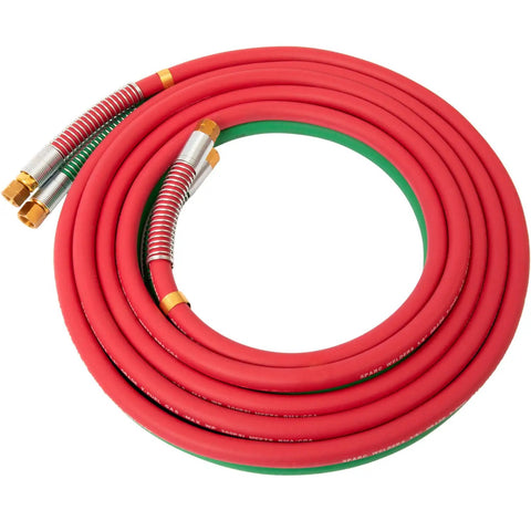 Beefed Up Heavy Duty Three Eighths Inch Grade T Cutting Torch Hose For Oxy Acetylene Welding Gas With B Fittings On Both Ends