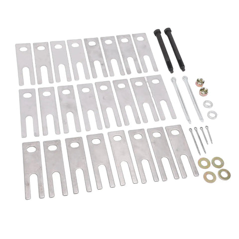 Stainless Steel Trailing Arm Shim Kit For Chevy 1963 1982 Rear Trailing Control Arm Shim Set With Installation Hardware displayed