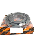 Rugged Cross Roller Slewing Bearing For Robot Arms And Cnc Rotary Tables Ru42 Models on packaging showing product assembly and details.